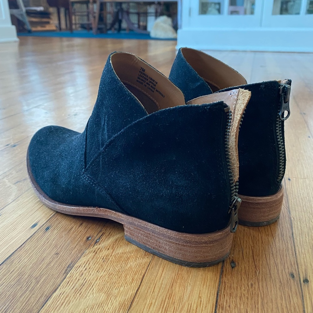 Kork-Ease Black Suede Women’s Ryder Bootie Sz 7